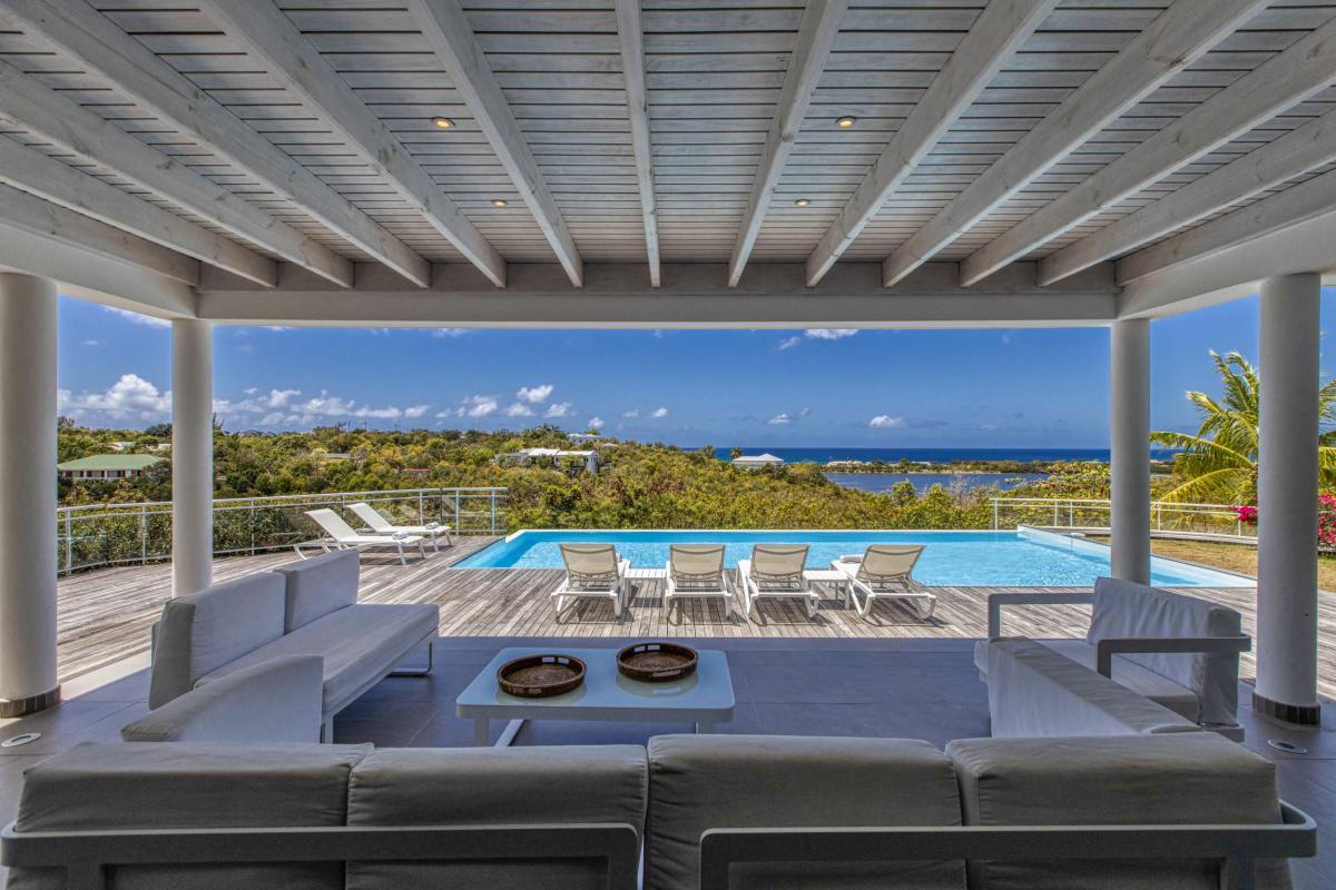 Location villa Saint Martin les Terres Basses - villa 3 chambres 6 personnes  avec piscine et vue mer (8)